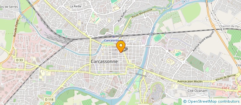 localisation de l'entreprise PREFECTURE DE DEPARTEMENT AUDE à CARCASSONNE