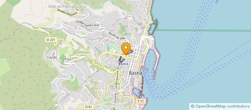 localisation de l'entreprise PREFECTURE DE DEPARTEMENT HAUTE-CORSE à BASTIA