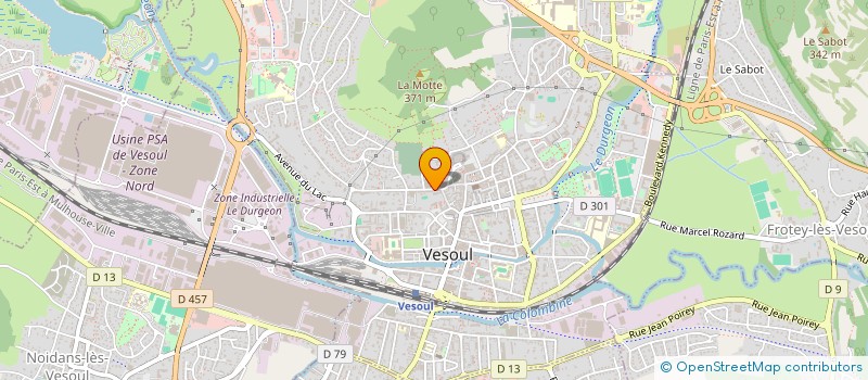 localisation de l'entreprise PREFECTURE DE DEPARTEMENT HAUTE-SAONE  VESOUL