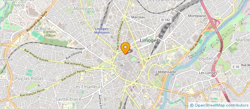 localisation de l'entreprise PREFECTURE DE DEPARTEMENT HAUTE-VIENNE à LIMOGES
