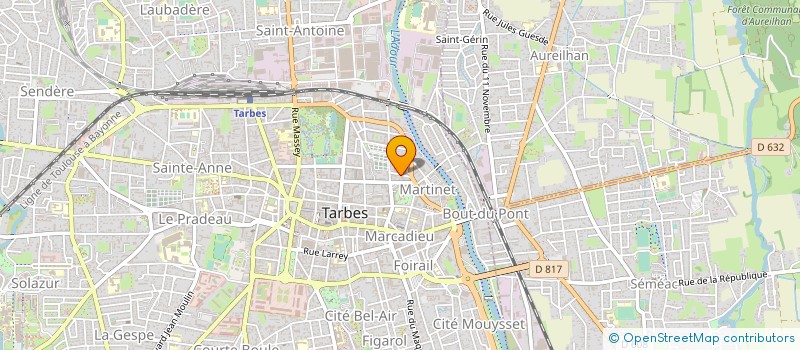 localisation de l'entreprise PREFECTURE DE DEPARTEMENT HAUTES-PYRENEES  TARBES