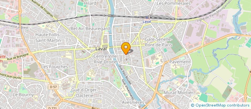 localisation de l'entreprise PREFECTURE DE DEPARTEMENT MAYENNE à LAVAL