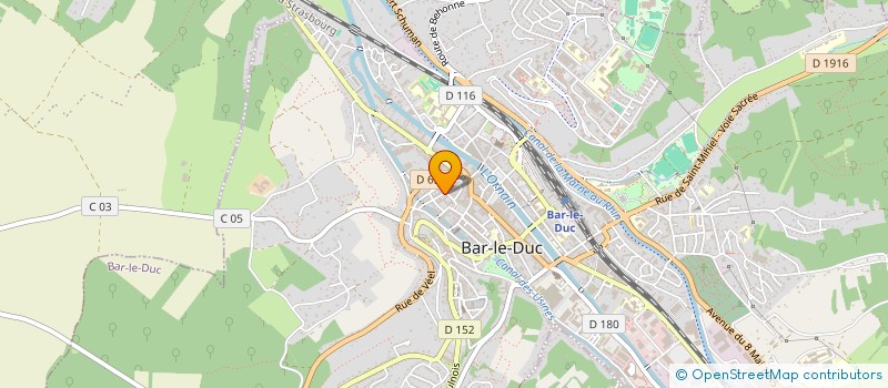 localisation de l'entreprise PREFECTURE DE DEPARTEMENT MEUSE à BAR-LE-DUC