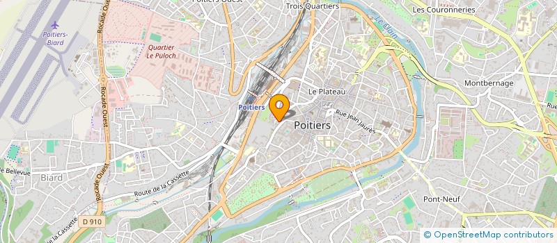 localisation de l'entreprise PREFECTURE DE DEPARTEMENT VIENNE  POITIERS