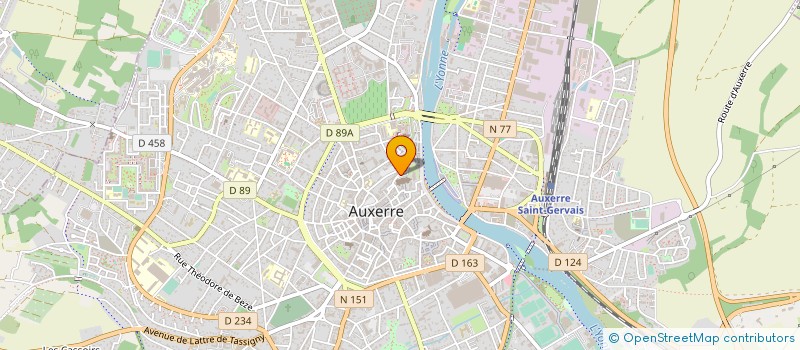 localisation de l'entreprise PREFECTURE DE DEPARTEMENT YONNE à AUXERRE