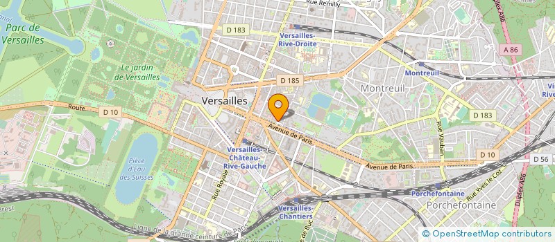 localisation de l'entreprise PREFECTURE DE DEPARTEMENT YVELINES à VERSAILLES