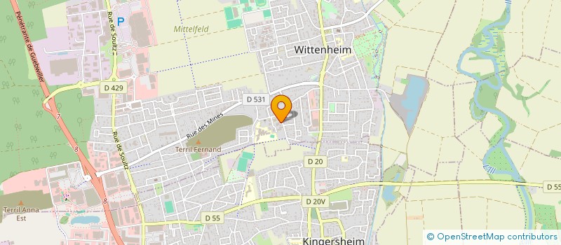 localisation de l'entreprise PREFERENCE ADOUCISSEUR à WITTENHEIM
