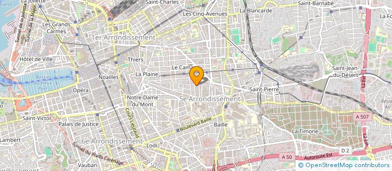localisation de l'entreprise PREFI83 à MARSEILLE
