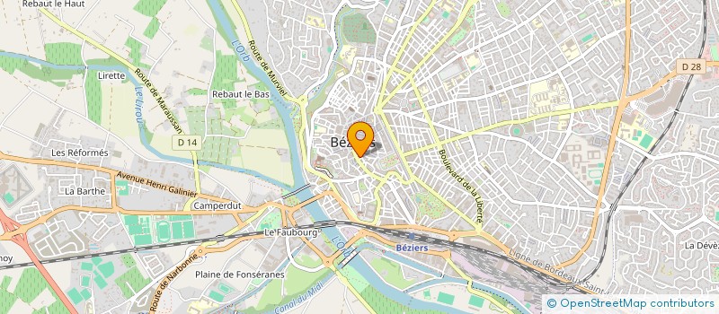 localisation de l'entreprise PREFIG FONDAT MUSEE FABLES ET CONTES à BEZIERS