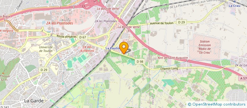 localisation de l'entreprise PREFIGURATION CRITT INSTRUMENT  LA GARDE
