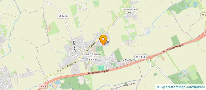 localisation de l'entreprise PREFIGURATION TIERS LIEU FOURNES EN WEPPES  FOURNES-EN-WEPPES