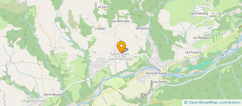 localisation de l'entreprise PREGENTIL MONTORCIER - LEP POUTRAIN  SAINT-JEAN-SAINT-NICOLAS