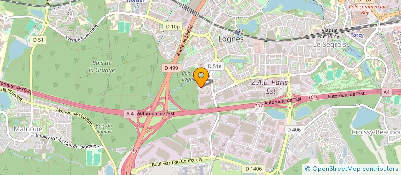 localisation de l'entreprise PREGESCO à LOGNES