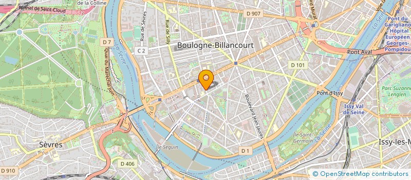 localisation de l'entreprise PREGILANCE EUROPEENNE  BOULOGNE-BILLANCOURT