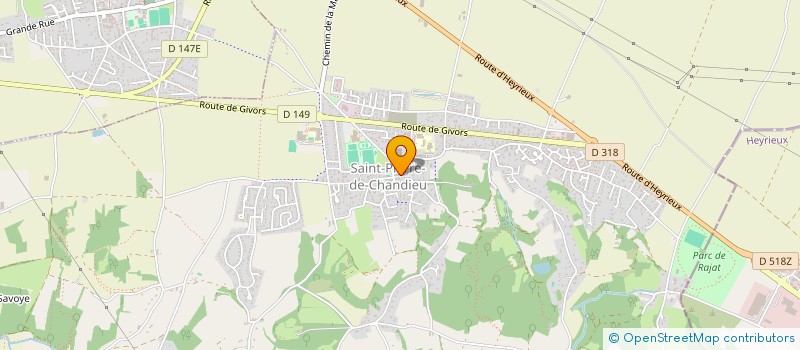 localisation de l'entreprise PREGNON  SAINT-PIERRE-DE-CHANDIEU