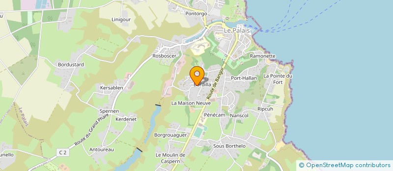 localisation de l'entreprise PREIZH ER MOR  LE PALAIS