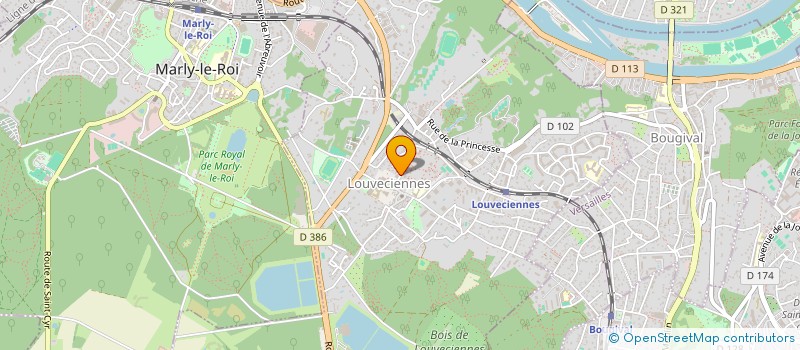 localisation de l'entreprise PREJAC  LOUVECIENNES