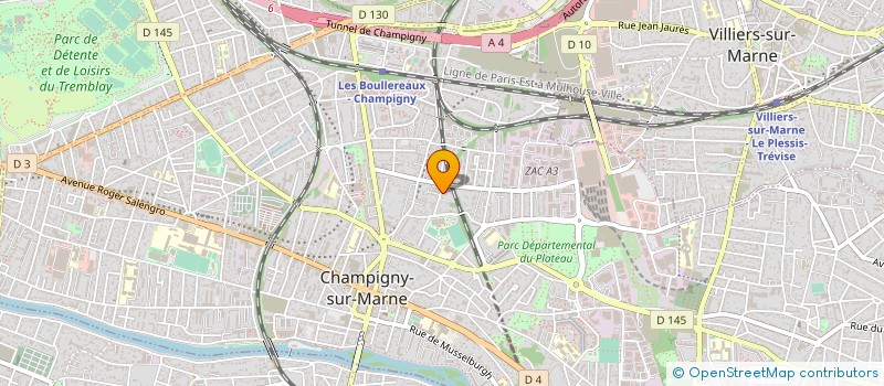 localisation de l'entreprise PRELAIT à CHAMPIGNY-SUR-MARNE