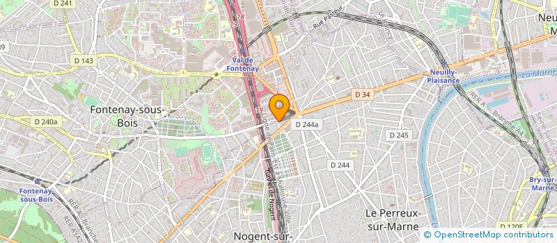 localisation de l'entreprise PRELATURE DE LA MISSION FRANCE  LE PERREUX-SUR-MARNE