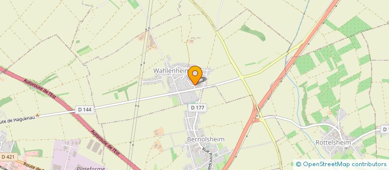 localisation de l'entreprise PRELE  WAHLENHEIM