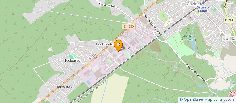 localisation de l'entreprise PRELECT  CESTAS