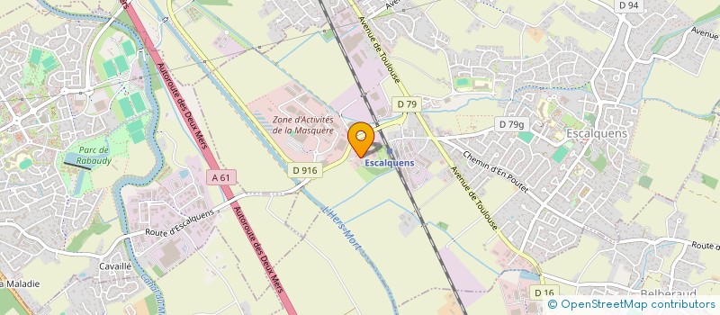 localisation de l'entreprise PRELEVEMENTS SERVICES à ESCALQUENS