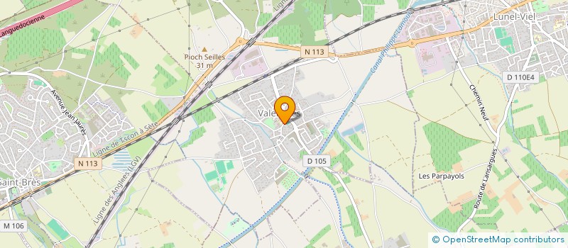 localisation de l'entreprise PRELEVEO  MARSILLARGUES