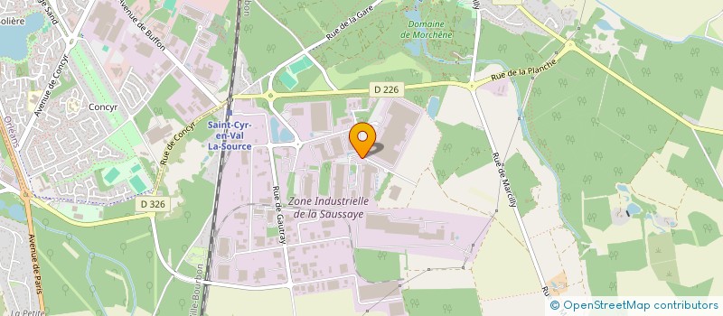 localisation de l'entreprise PRELOCENTRE à SAINT-CYR-EN-VAL