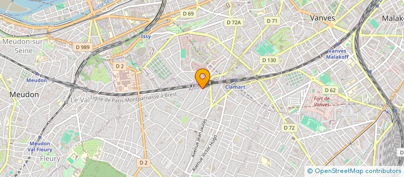 localisation de l'entreprise PRELUDE à CLAMART