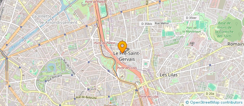 localisation de l'entreprise PRELUDE  LE PRE-SAINT-GERVAIS