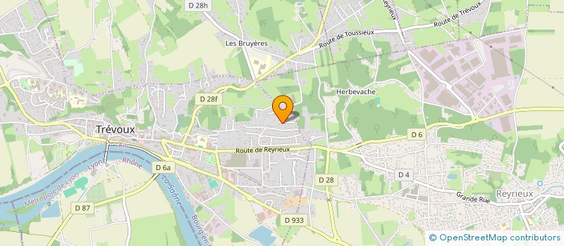 localisation de l'entreprise PRELUDE LABORATOIRES à TREVOUX