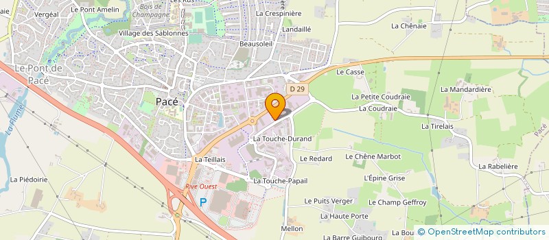 localisation de l'entreprise PRELUDE RENNES  PACE