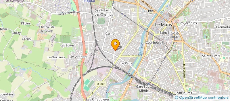 localisation de l'entreprise PRELUDES à LE MANS