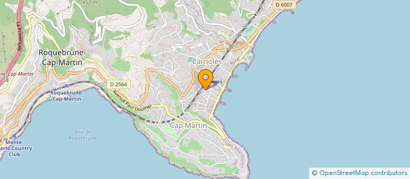 localisation de l'entreprise PRELUMA à ROQUEBRUNE-CAP-MARTIN