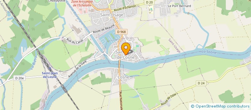 localisation de l'entreprise PREM'S à SAINT-JEAN-DE-LOSNE