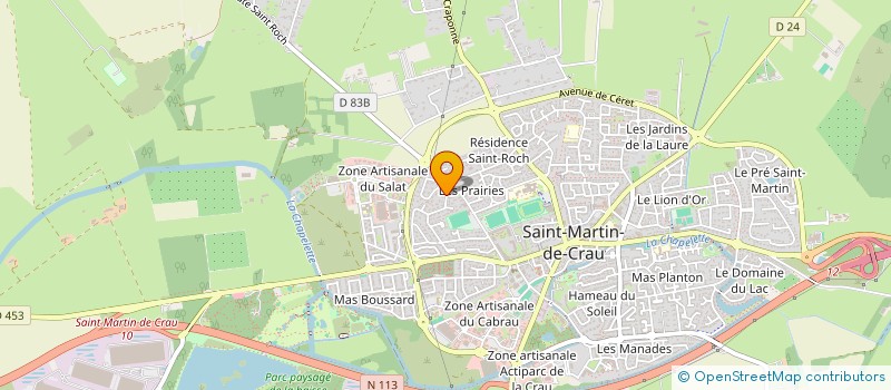 localisation de l'entreprise PREMASSI à SAINT-MARTIN-DE-CRAU