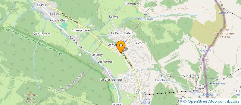 localisation de l'entreprise PREMAT à CHATEL