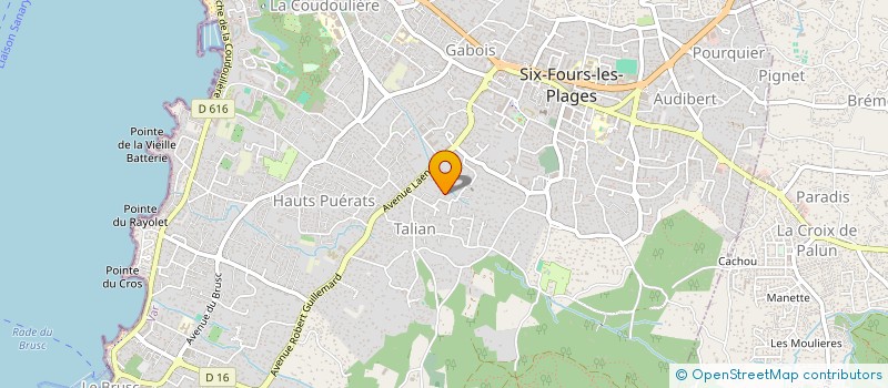 localisation de l'entreprise PREMICES à SIX-FOURS-LES-PLAGES