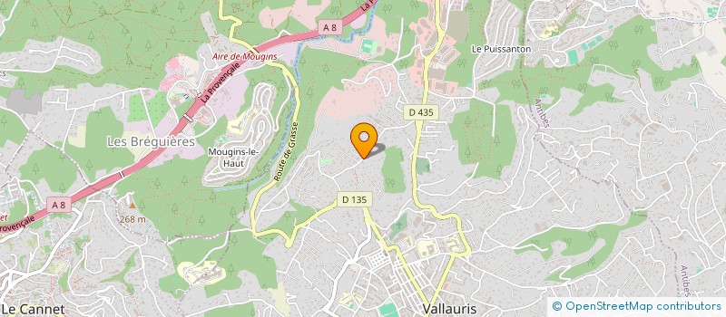 localisation de l'entreprise PREMICES à VALLAURIS