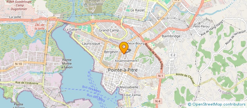 localisation de l'entreprise PREMIER à POINTE A PITRE