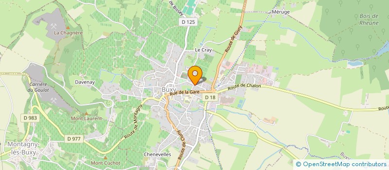 localisation de l'entreprise PREMIER GEY  BUXY