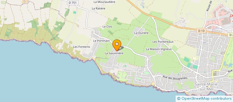 localisation de l'entreprise PREMIER JUIN  PORNIC