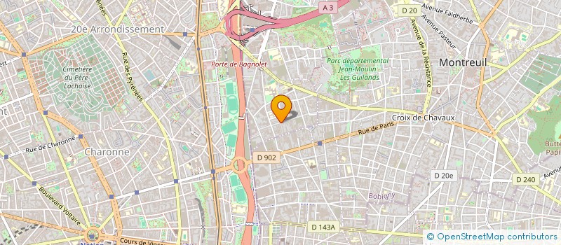 localisation de l'entreprise PREMIER MAI à BAGNOLET