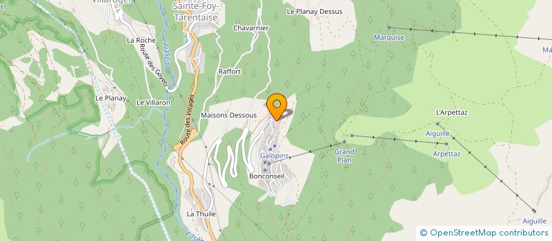 localisation de l'entreprise PREMIER PROPERTIES  SAINTE-FOY-TARENTAISE