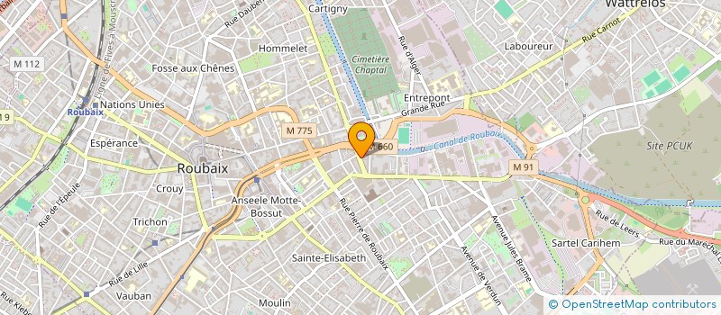 localisation de l'entreprise PREMIERE  ROUBAIX