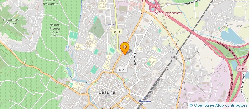 localisation de l'entreprise PREMIERE CLASSE BOURGOGNE à BEAUNE