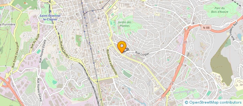 localisation de l'entreprise PREMIERE CLE  SAINT-ETIENNE