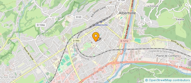 localisation de l'entreprise PREMIERE COMPAGNIE D'ARC D'ALBERTVILLE  UGINE