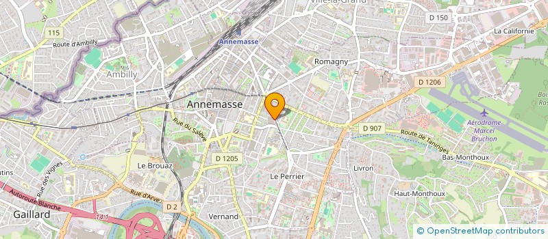 localisation de l'entreprise PREMIERE COMPAGNIE TIR A L ARC  ANNEMASSE