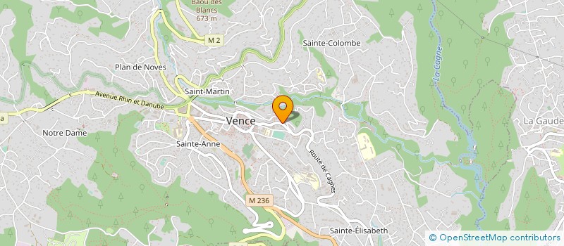 localisation de l'entreprise PREMIERE CORDEE VENCE ESCALADE  VENCE